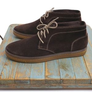 Johnston Murphy Mens Wallace Chukka Boots Brown Suede Lace Up Casual Size 10.5M